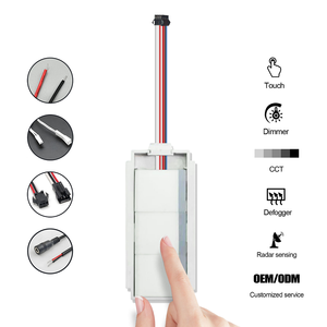 Interruttore Sensore di Movimento PIR <span class=keywords><strong>Smart</strong></span> con Rilevamento Radar 12V 5A 60W per Specchio da Bagno con Luce LED - Product Image 2