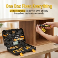 168 pièces, vente en gros par le fabricant, kits d'outils combinés Dewalts, outils à main multifonctions, boîte dans un étui portable