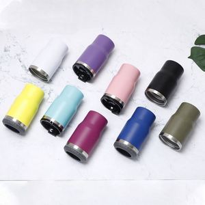 New Wholesale 14oz Car Beer Cooler 304 Stainless Steel Powder Coated <b>Double</b> <b>Wall</b> Ice Tumbler Cup - Product Image 1