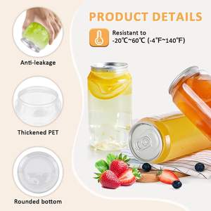 Boîtes de conserve en plastique de 150 ml, 200 ml, 350 ml, Total Pet, pour jus de cola et d'orange - Product Image 3
