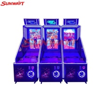 SUNWAYT SW-IJ5 Machine de jeu d'arcade de basket-ball de rue en métal, commerciale, d'intérieur, à monnayeur, avec éclairage clignotant 1