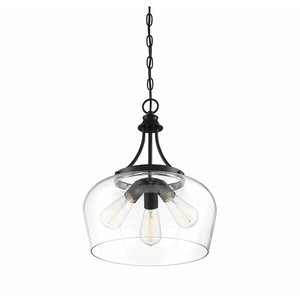 Modern Rustic Glass Pendant Light Industrial Vintage Classic <strong>Island</strong> Hanging <strong>Lighting</strong> Chandelier for Kitchen Dining Room - Product Image 1