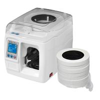 Machine de cerclage de billets professionnelle robuste, thermoscellage 2s/strap, PLC, consommables à faible coût, garantie 1 an pour usage industriel
