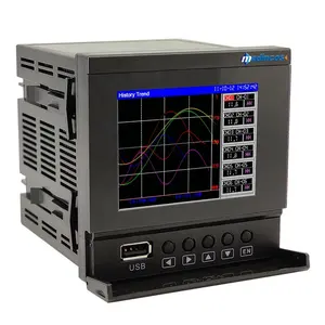 MPR800: 2,4. 6,8-Canal MODBUS RS485 Digital de pantalla LCD y papel gráfico de temperatura con alarma de datos USB de memoria Flash