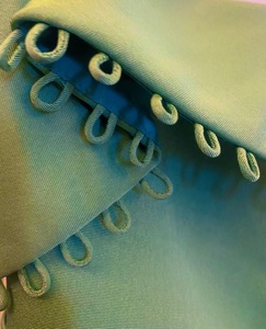 Tissu en taffetas de polyester sergé pour robes de mariée et accessoires pour filles, poids moyen, surface brillante, haute densité 210 g/m², <span class=keywords><strong>double</strong></span> face - Product Image 4