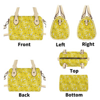 Sac à bandoulière portable pour femme, motif feuille de taro hawaïenne, impression à la demande, faible MOQ, personnalisé, style hawaïen pour filles