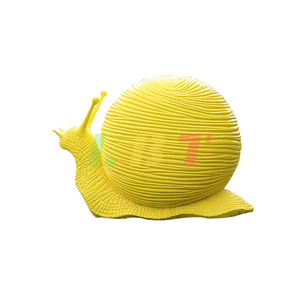 Sculpture d'escargot en fibre de verre Libite pour décoration de jardin extérieur, taille personnalisée, finition peinte, ornement animal autoportant - Product Image 5