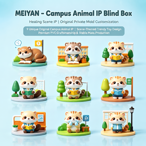 MEIYAN ODM Campus Animal IP Cajas Sorpresa Personalizadas al por Mayor, Figuras <span class=keywords><strong>de</strong></span> <span class=keywords><strong>Acción</strong></span> Lindas para Regalos <span class=keywords><strong>de</strong></span> Graduación - Product Image 1