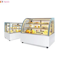 Byron nouveau 120l Commercial verre boulangerie refroidisseur vitrine comptoir refroidisseur Mini gâteau affichage réfrigérateur Mini gâteau affichage