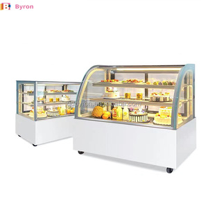 Byron mới 120L kính thương mại bánh Máy làm lạnh Showcase <span class=keywords><strong>Countertop</strong></span> Cooler mini bánh hiển thị tủ lạnh mini bánh hiển thị - Product Image 6