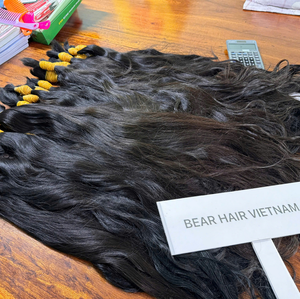 Prix d'usine, bonne qualité, 100% cheveux humains vietnamiens, 1 kg, cheveux vierges bruts Remy, compatibles avec la décoloration, provenance du Vietnam. - Product Image 2