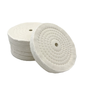 Tampons de polissage en laine extra épais de 6 pouces (70 plis) pour meuleuse d'établi avec trou de montage de 1/2 po - Product Image 1