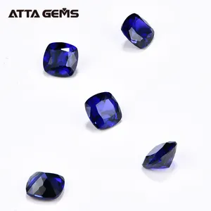 ATTA Wholesale YAG Yttrium Aluminum Garnet Emerald Cut Luminescen Synthetic Diamond Blue Gemstone For Silver Jewelry