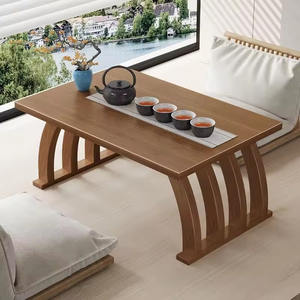 Tavolino <span class=keywords><strong>da</strong></span> <span class=keywords><strong>Tè</strong></span> in Stile Zen Semplice, Tavolo Basso Tatami Non in Legno Massello per <span class=keywords><strong>Sala</strong></span> <span class=keywords><strong>da</strong></span> <span class=keywords><strong>Tè</strong></span> e Zona Giorno - Product Image 2