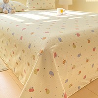 Parure de lit trois pièces en gaze double couche légère, toucher doux, écologique, durable, toutes saisons, vente en gros.