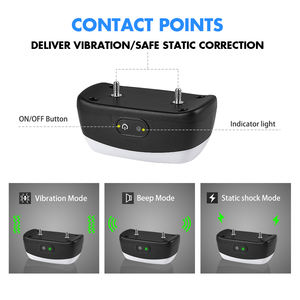 सबसे अच्छा विक्रेता विरोधी छाल स्टॉप नियंत्रक, कोई भी रिमोट इलेक्ट्रिक शॉक कंपन कंपन बीप कुत्ते कॉलर द्वारा एलईडी लाइट के साथ - Product Image 5