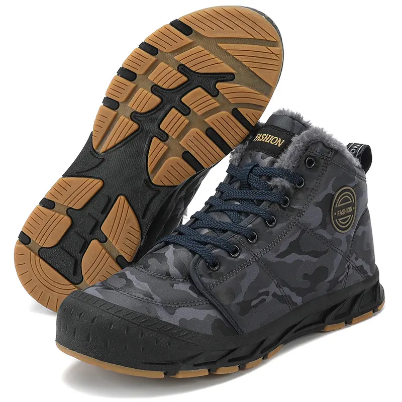 Mountain Hiking Boots Cotton Shoes for Men Waterproof Outdoor Trek Zapatos De Senderismo Botas De Exterior Para Hombre