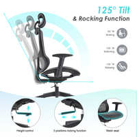 Milieu Du Dos Support Lombaire Fauteuil Visiteur Personnel De Travail Exécutif Ergonomique Chaise De Bureau