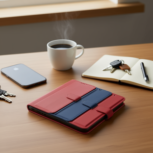 Funda tipo libro DAM para iPhone 14 con tarjetero y solapa de diamantes, cubierta de polipiel - Product Image 2