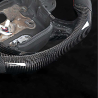 Volant en fibre de carbone véritable avec affichage LED de la vitesse et du régime moteur pour Land Rover Range Rover Discovery L550 L494 Sport 2014-2020