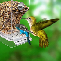 Cage à oiseaux en acrylique pour perroquet canari perroquet mangeoire pour animaux de compagnie accessoires transparents Cage à oiseaux en acrylique personnalisé fournitures spéciales Cage à oiseaux