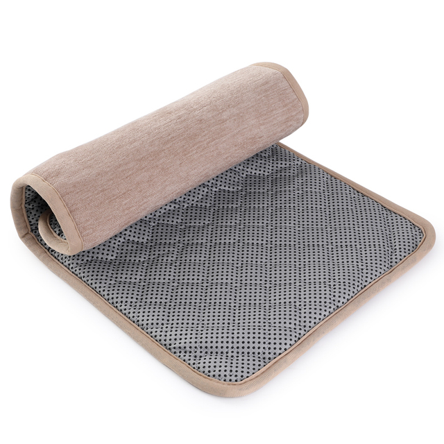ML ML-H01 Carbon Fiber Flannel Heating Pad Overheat Protection & Negative Oxygen Ion Massage 12x24 Inch 110/220/240V Washable