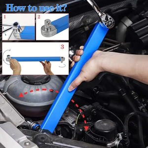 Juego de Llaves de Trinquete con Acero al Carbono, Apertura Ajustable, Doble Extremo, Adaptador de 1/4", 3/8", 1/2" para Mantenimiento Automotriz, Bricolaje y OEM - Product Image 5