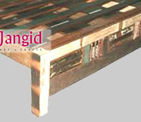 Meubles de lit en bois inclinés, meubles indiens