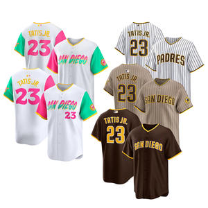 Maillot de baseball San <span class=keywords><strong>Diego</strong></span> 2025 pour hommes, personnalisé, grandes tailles, avec logos brodés, uniformes cousus - Product Image 1