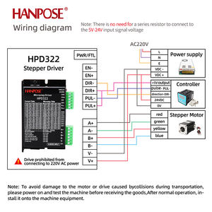 Hanpose Digitale Stepper Motor Driver 2-Fase Voor 3d Printer Monitor Apparatuur Cnc Nema17/23 Stepper Motor Driver Hpd322 - Product Image 3