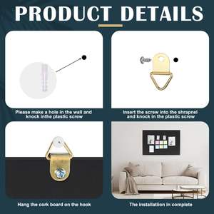 <span class=keywords><strong>Tableau</strong></span> d'affichage en feutre de bois en gros avec crochets-Affichage d'art pour enfants et <span class=keywords><strong>tableau</strong></span> de liège <span class=keywords><strong>photo</strong></span> pour la maison/salle de classe (remises en gros) - Product Image 3