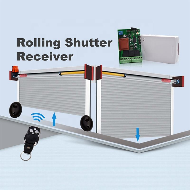 Gate Transmitter 433.92MHz Remote Control Garage Door Opener Rolling Code Replacement RF Remote