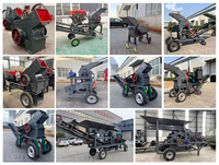 Concasseur à marteaux portable mobile pour minerai de pierre, fabriqué en Chine, avec moteur AC, PLC, haute efficacité et fonctionnement facile