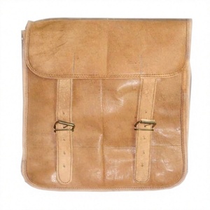 Sac à rabat classique en cuir véritable LOWELLCRAFT avec fermeture à fermoir, bandoulière unisexe, usage quotidien, durable, capacité 3L+, style bohème - Product Image 1