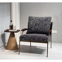 Chaise longue de loisirs en tissu minimaliste à succès, chaise simple élégante, confortable pour le salon, le balcon, utilisation en extérieur, moderne