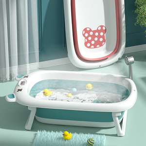 Juego de bañera plegable de plástico para bebés con bomba inflable, portátil, plegable, para baño, spa, bañera para bebés <span class=keywords><strong>2022</strong></span> - Product Image 2