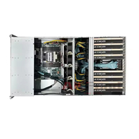 Serveur GPU IA AiLFond 8 RTX4090 48 Go pour l'apprentissage automatique et l'apprentissage profond, double processeur / 16 DDR5 RECC 32 Go avec 4 * 3000 W PSU