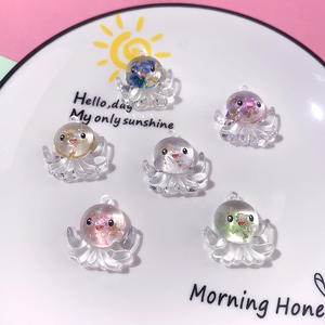 Nuevo océano que brilla en la oscuridad lindo encanto de resina para DIY llavero colgante pendientes materiales hechos a mano bolsa colgantes Accesorios - Product Image 1