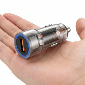 Cargador de Coche STW con Diseño Transparente, Accesorios para Coche, Cargador de Teléfono Móvil Súper Mini de Carga Rápida DC12-24V - Product Image 1