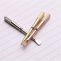 Tournevis à tête plate en acier inoxydable outil de démontage de bracelet en acier au titane doré 18 carats