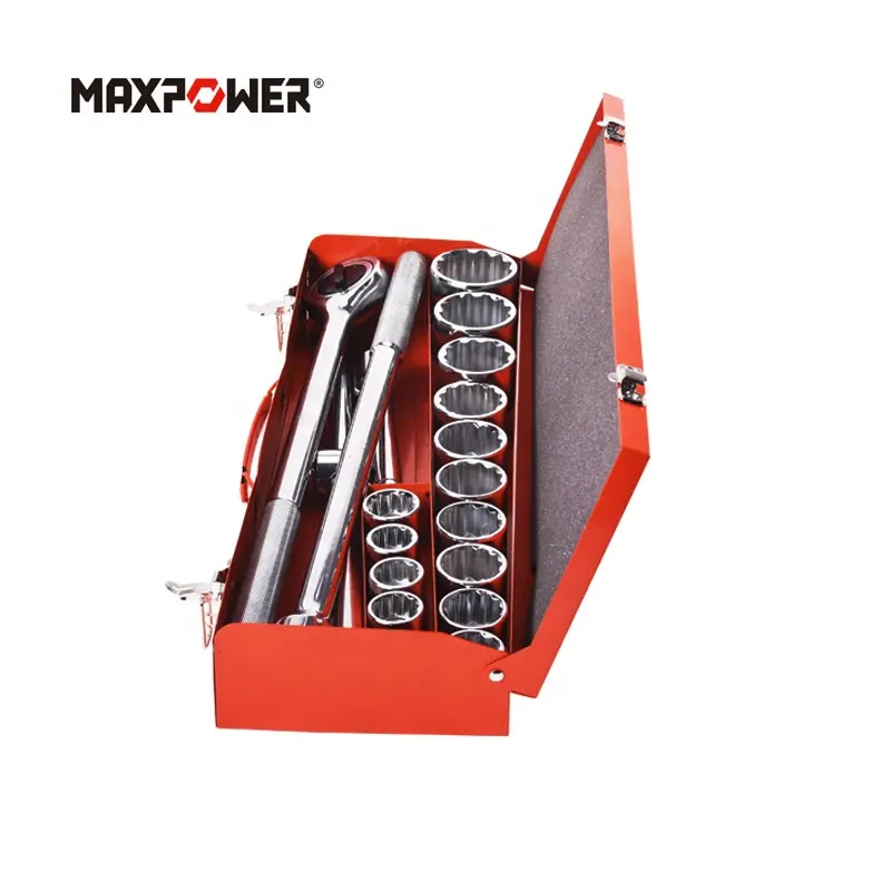 Maxpower Merk 21 Stuks Professionele Auto Reparatie Tools Ratelsleutel Mechanica Socket Tool Set