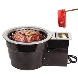 High Quality indoor charcoal bbq grill smokeless charcoal bbq grill table for restaurants