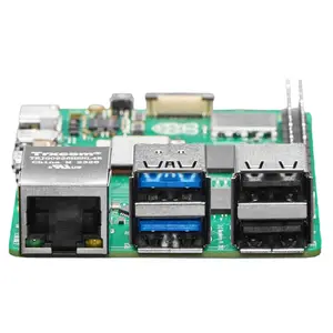 جهاز Raspberry Pi 5 الأصلي مع ذاكرة وصول عشوائي سعة 4 جيجابايت طراز BCM2712 معالج A76 رباعي النواة 2.4 جيجاهرتز معالج A76 64 بت ووحدة معالجة مركزية مزدوجة النطاق جهاز Raspberry Pi 5