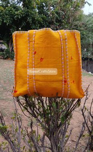 Sac fourre-tout en coton matelassé de grande taille, de couleur unie, fait main, écologique, réutilisable et léger, de qualité supérieure - Product Image 4