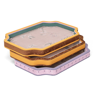 Bandejas de Exhibición de Joyería de Tela Bordada de Estilo Chino de Corte Alta Personaliza Anillos Colgantes Pulseras Accesorios de Exhibición de Joyería - Product Image 2