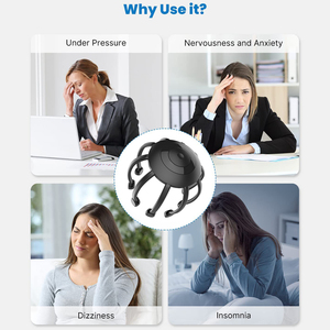 HEZHENG HZ-IH-1 Productos de Venta Caliente 2024 Último Modelo de Masajeador Eléctrico de Cabeza con Pulsos para Alivio del Dolor - Product Image 2