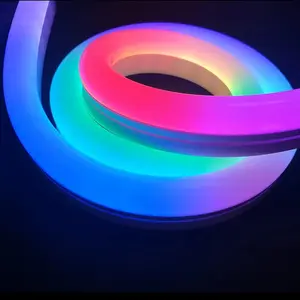 2024 tira flexible RGB de alta calidad luces de neón LED de neón para la decoración del edificio del logotipo de Publicidad