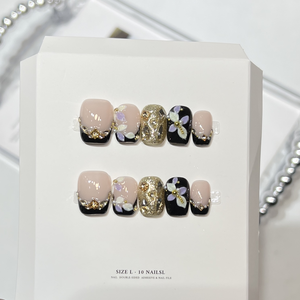 <span class=keywords><strong>Uñas</strong></span> Postizas Hechas a Mano con Diseño de Ojo de Gato, Color Blanco Francés, Lazo 3D, Copo de Nieve, Perlas y Diamantes de Imitación, Puntas Largas, Pegamento Acrílico ShuangYu, <span class=keywords><strong>Invierno</strong></span> - Product Image 2