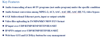 Transcodificador de Audio Multicanal ADTS1000 para Programas de TV que Reciben Transmisiones IP a Través de Protocolos UDP/RTMP/RTSP/HTTP/HLS/SRT