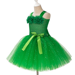 Costume da Dryade della Foresta per Bambine, Foglie Verdi per Halloween, in Poliestere, per Film e TV - Product Image 3